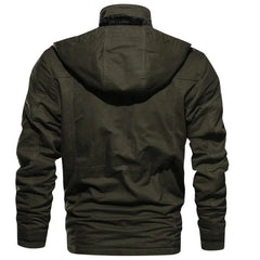 Men's Bomber Tactical Coats Hooded Winter Jacket