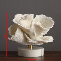 Modern White Simulation Coral Decoration