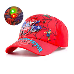 Disney Anime Led Light 3D Spiderman Baseball Cap