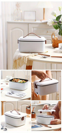 1.8L Electric Lunchbox Food Heater  Use Portable Lunch Heater  Stainless Steel Portable Food Warmer,