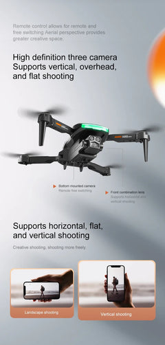 Drone 8K UAV Dual Camera 5G Obstacle Avoidance Optical Flow Positioning Brushless