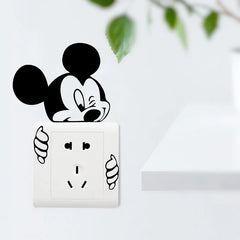 2pc Mickey Minnie Mouse Switch Vinyl Decals