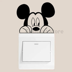 2pc Mickey Minnie Mouse Switch Vinyl Decals