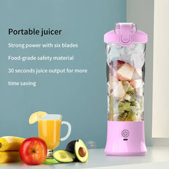 Portable Blender Juicer Usb Charging 600ml