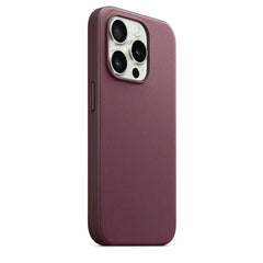 Leather For iPhone 15 Pro Max Plus Strong Magnet Case  Wireless Charging Drop Protect Cover