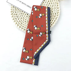 Snoopy Hair Band Silk Scarf