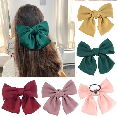 1PC New Fashion Big Bow Elastic Hair Bands