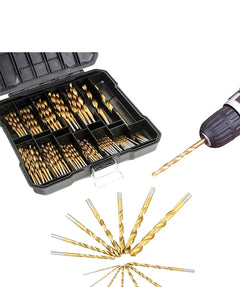 99pcs Titanium Drill Bit Set High-Speed Steel Drill Bits for Steel Plate Wood Plastic Metal Copper Alloy Woodworking Hole Opener