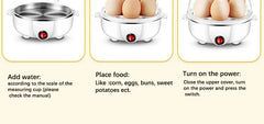 Electric egg cooker  mini steamer