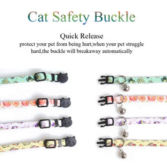 Small Cat Collar Safety Breakaway Buckle with Bell