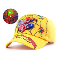 Disney Anime Led Light 3D Spiderman Baseball Cap