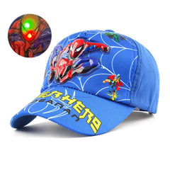 Disney Anime Led Light 3D Spiderman Baseball Cap