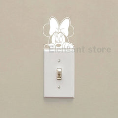 2pc Mickey Minnie Mouse Switch Vinyl Decals