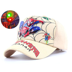 Disney Anime Led Light 3D Spiderman Baseball Cap