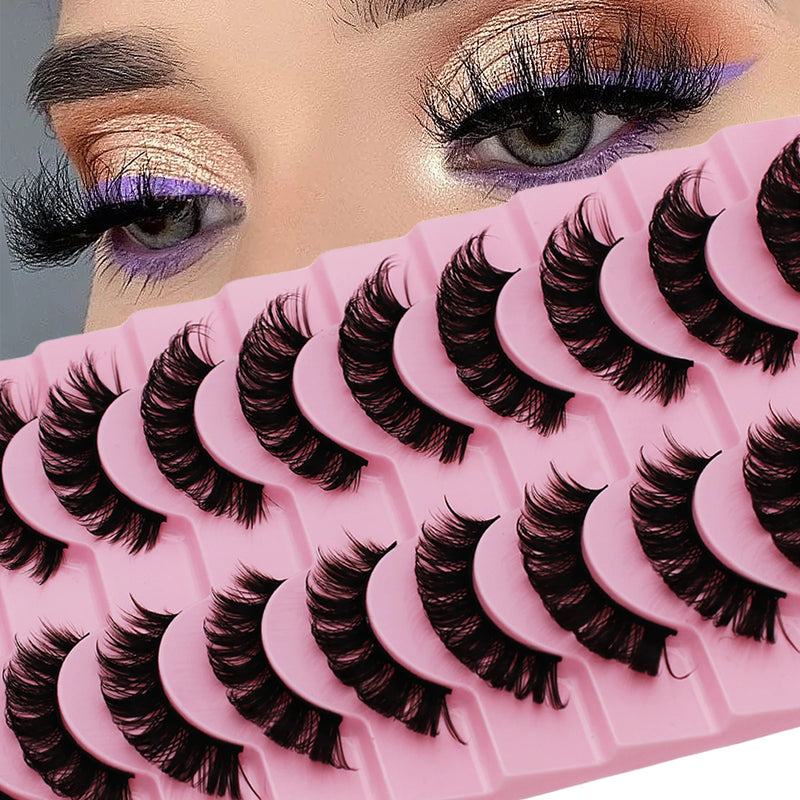 10 Pairs DD Curl Russian Strip Lashes