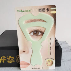 2 In 1 Plastic Eyebrow Stencil Card for Women