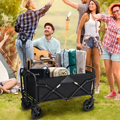 Outdoor Handcart Garden Folding Wagon Cart Collapsible Utility Cart