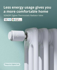 Thermostatic Radiator Valve TRVs Smart Quiet TRV Temperature Control System Support Alexa ZHA MQTT Ewelink