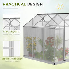 6' L X 6' W Stable Outdoor Walk-In Cold Frame Garden Greenhouse