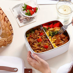 1.8L Electric Lunchbox Food Heater  Use Portable Lunch Heater  Stainless Steel Portable Food Warmer,