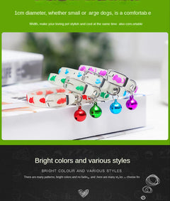 Anti-lost Fluorescent Collar Silicone Bell Collar