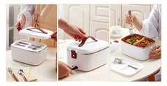 1.8L Electric Lunchbox Food Heater  Use Portable Lunch Heater  Stainless Steel Portable Food Warmer,