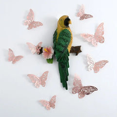 12Pcs/Set 3D Hollow Wall Stickers Butterflies