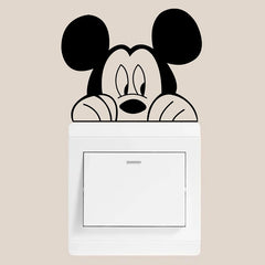 2pc Mickey Minnie Mouse Switch Vinyl Decals