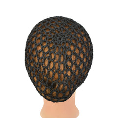 1 Pc Black Crochet Hair Net Rayon Mesh for Sleeping