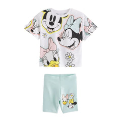 Baby Girls Minnie Clothing Sets Cotton Dress + Pants 2Pcs