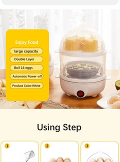 Electric egg cooker  mini steamer