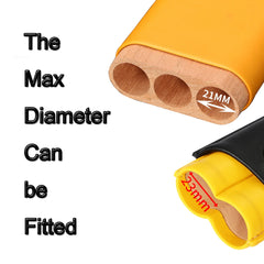 Leather Cigar Case Travel Humidor Holder Portable 3 Tubes Mini Cigar Humidor Box Smoking Gadgets Cigars Accessories