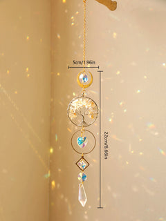 Suncatcher Crystal Eye Life of Tree Hanging Decoration Stained Glass Sun Catcher Rainbow Maker