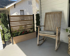 Outdoor Freestanding Privacy Fence Screen Panel 6ft H 4ft W X 1ft L 6ft H X 4ft W X 1ft L