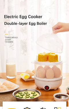 Electric egg cooker  mini steamer