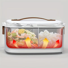 1.8L Electric Lunchbox Food Heater  Use Portable Lunch Heater  Stainless Steel Portable Food Warmer,