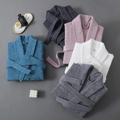 Couples 100% Cotton Terry Towel Bathrobe