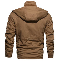 Men's Bomber Tactical Coats Hooded Winter Jacket