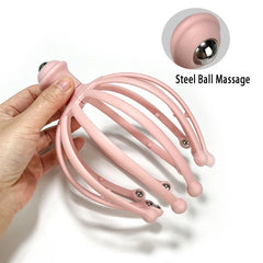 12/18 claws Head Massager Neck Massage Octopus Scalp Stress Relax Spa Healing Alloy Health Care Tool Body Head Massage Beauty